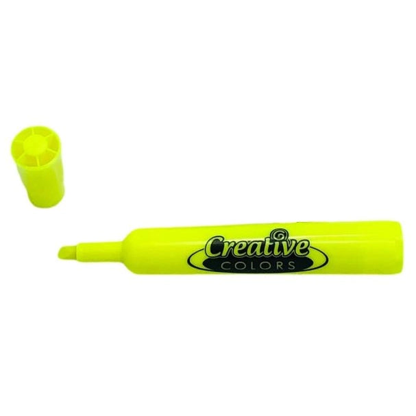 SINGLE YELLOW HIGHLIGHTER CHISEL TIP